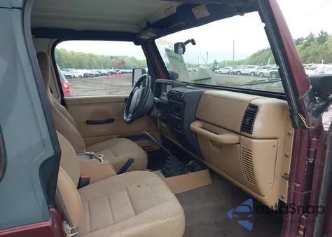 2001 Jeep Wrangler Sport из США, поврежденный, VIN 1J4FA49S31P301237